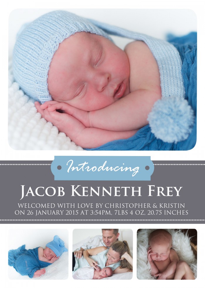 Birth Announcement - Jacob Kenneth Frey (email)